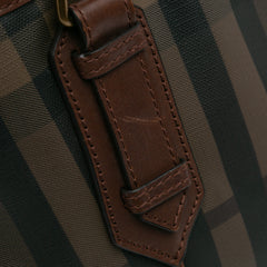 Smoked Check Coated Canvas Handbag