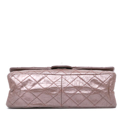 Reissue 2.55 Aged Metallic Calfskin Double Flap 226