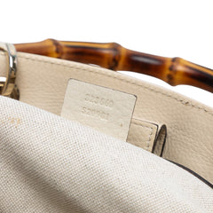 Medium Calfskin Bamboo Shopper Satchel