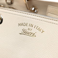 Medium Calfskin Bamboo Shopper Satchel