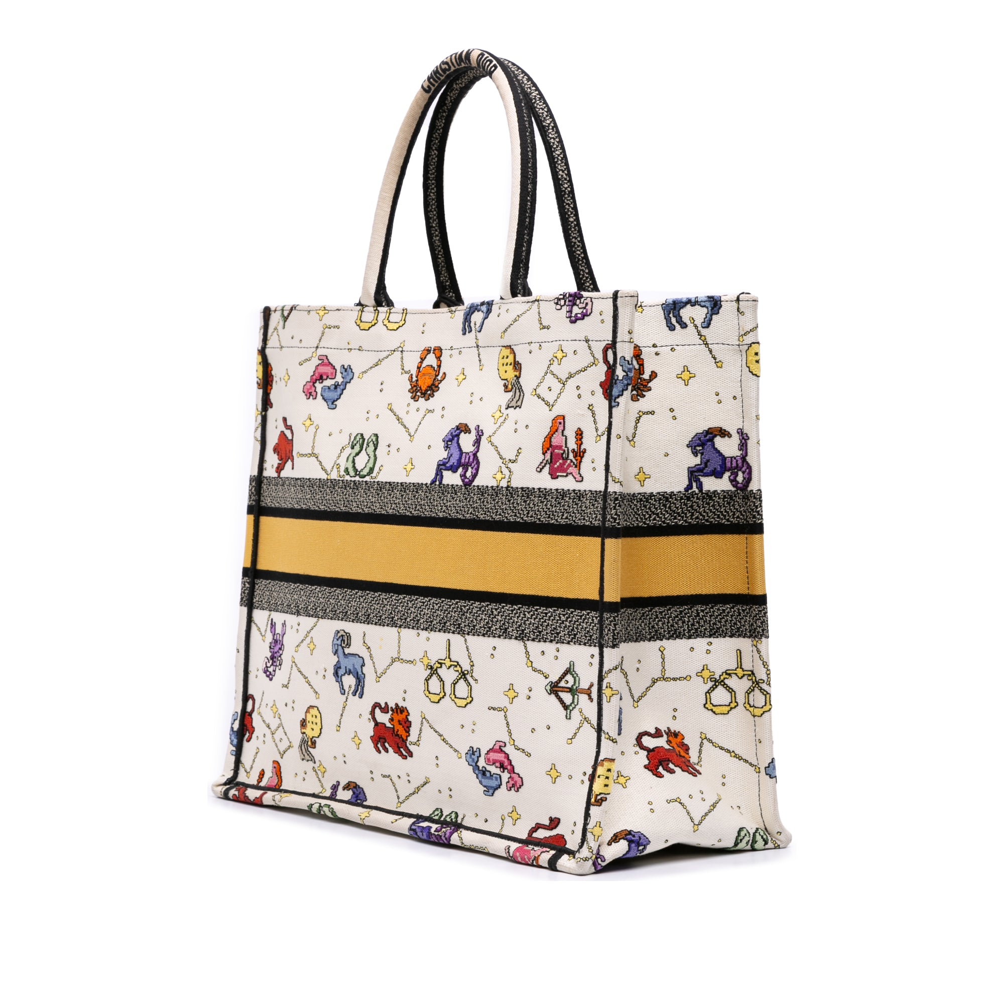 Large Zodiac Pixel Zodiac Book Tote