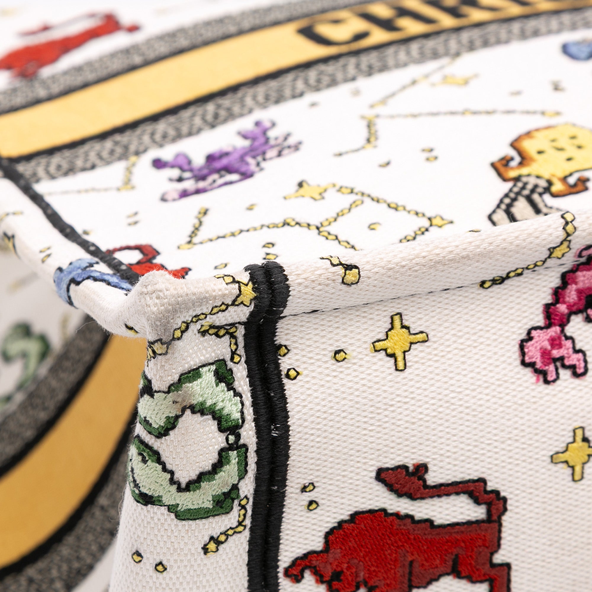 Large Zodiac Pixel Zodiac Book Tote
