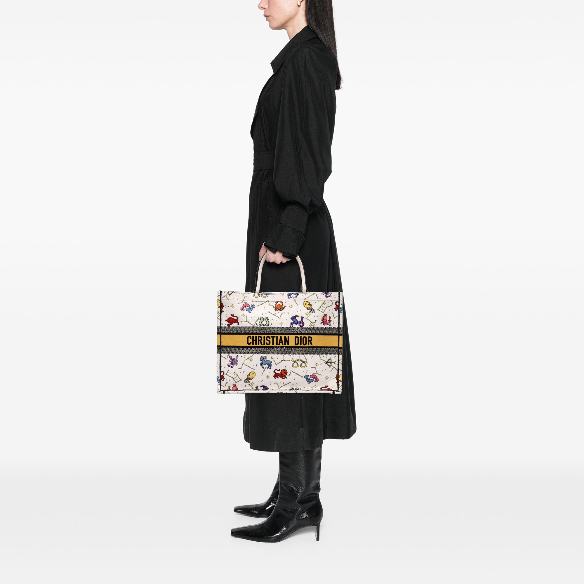 Large Zodiac Pixel Zodiac Book Tote