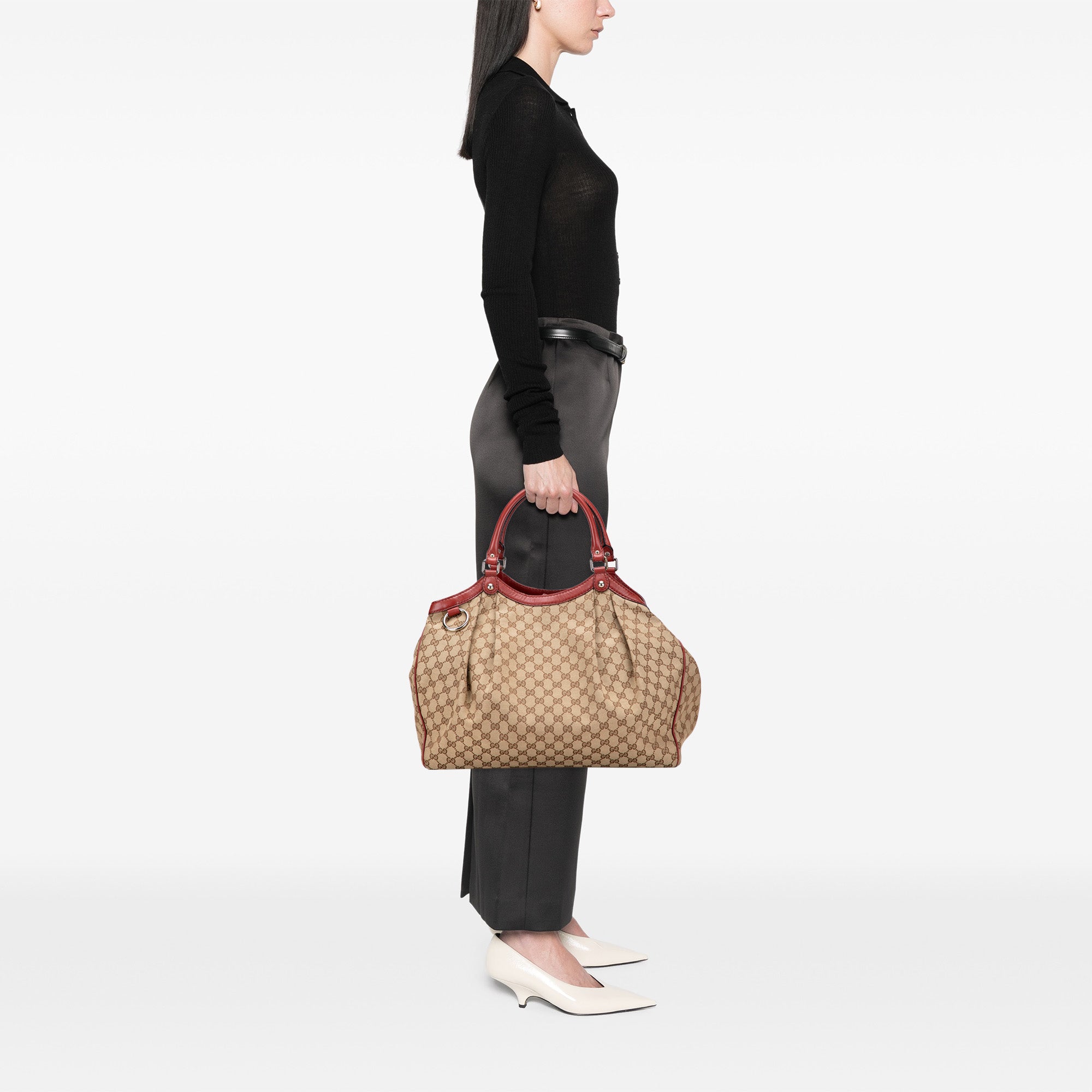 Large GG Canvas Sukey Tote