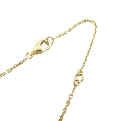 18K Yellow Gold and Onyx Vintage Alhambra Pendant Necklace