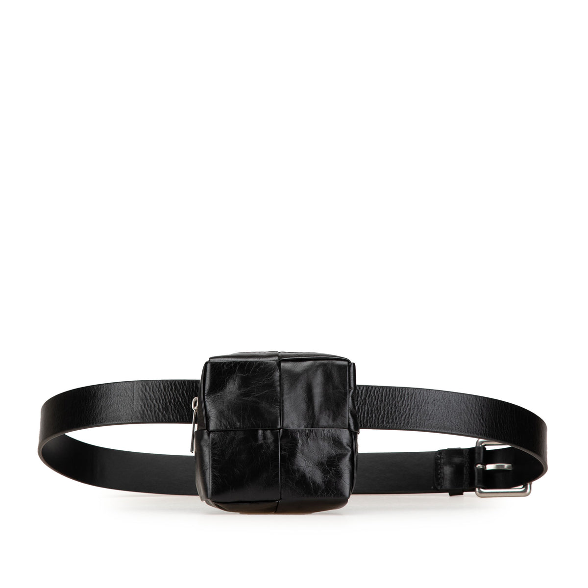 Paper Calfskin Intrecciato Cassette Belt Bag