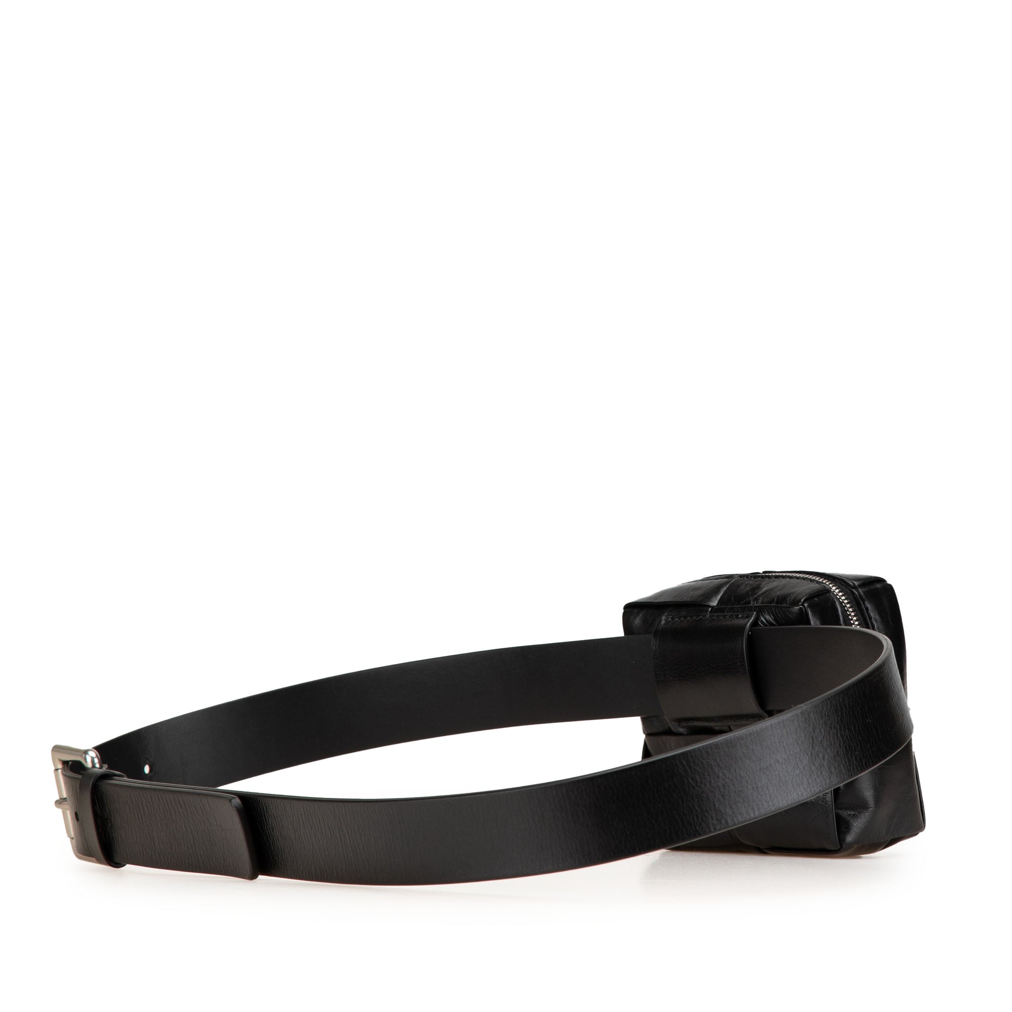 Paper Calfskin Intrecciato Cassette Belt Bag