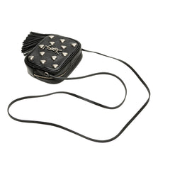 Studded Calfskin Monogram Heart Blogger Crossbody