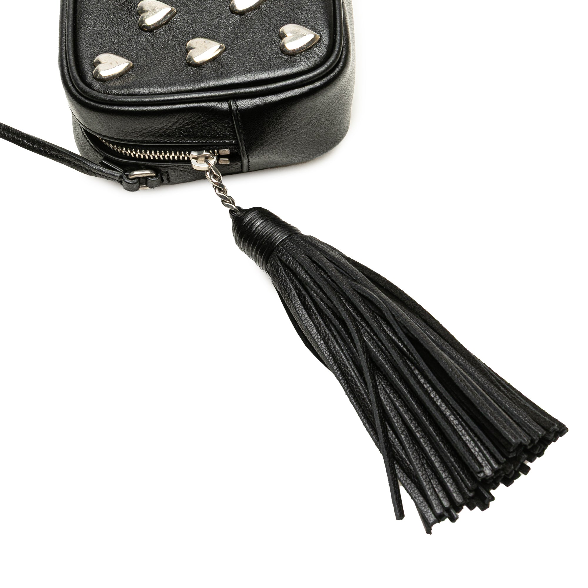 Studded Calfskin Monogram Heart Blogger Crossbody