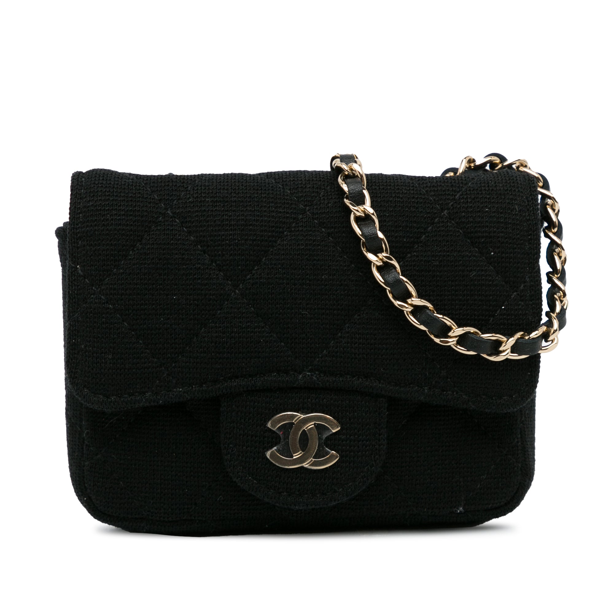 CC Jersey Flap Chain Belt Bag_2