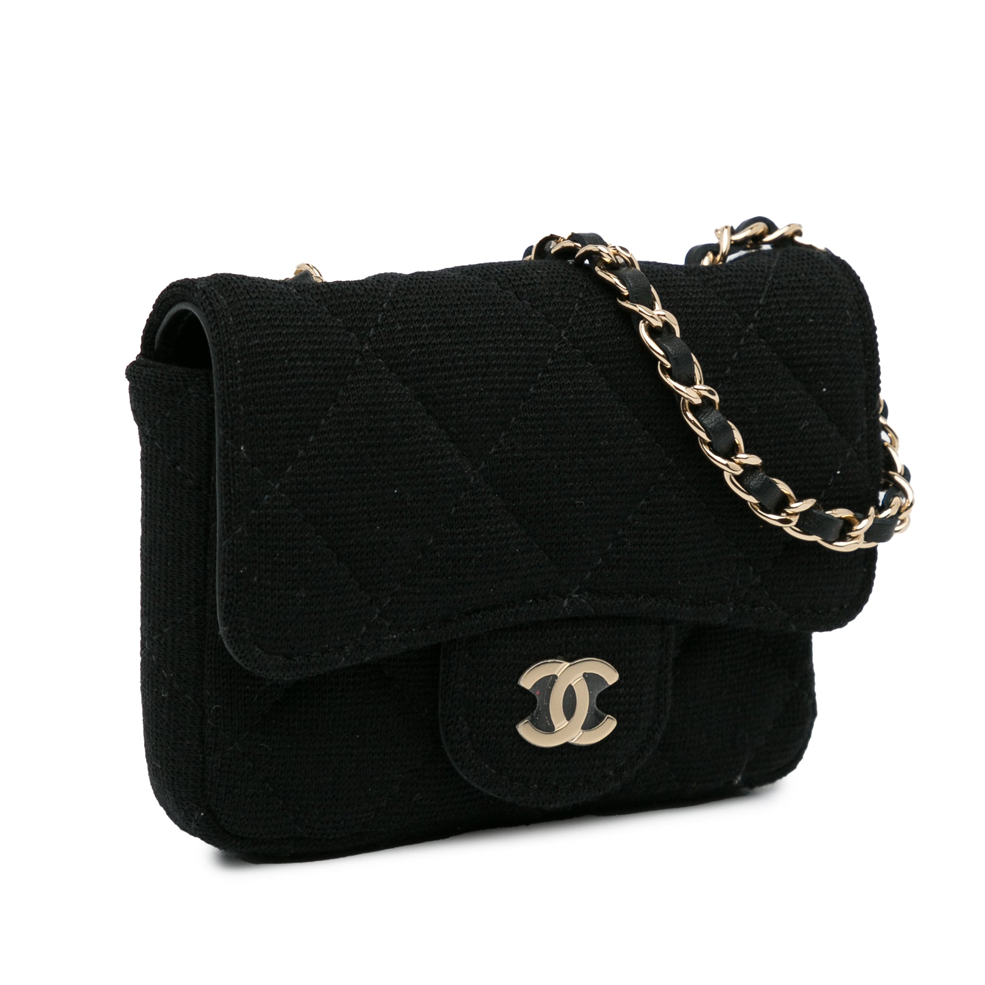 CC Jersey Flap Chain Belt Bag_3