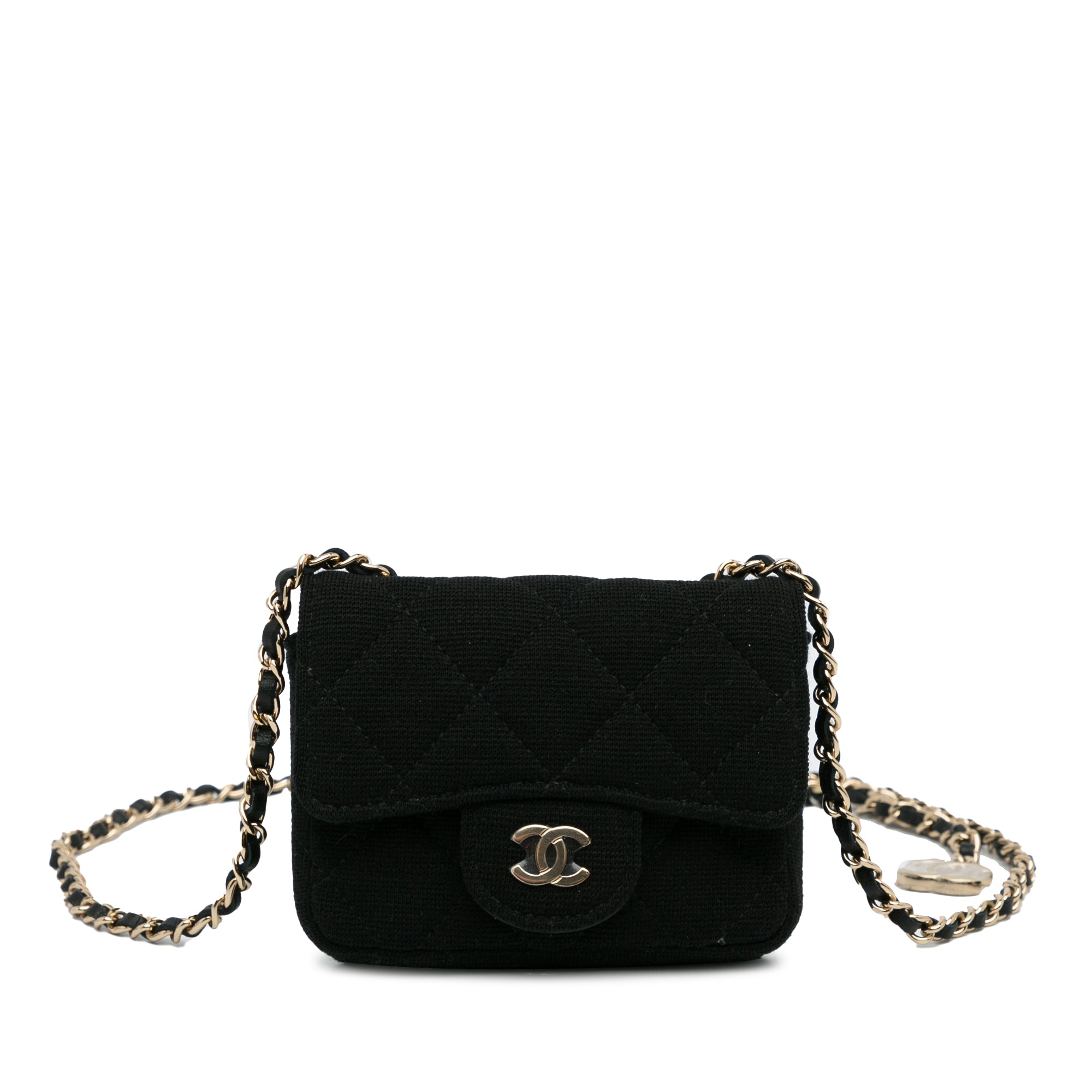 CC Jersey Flap Chain Belt Bag_6