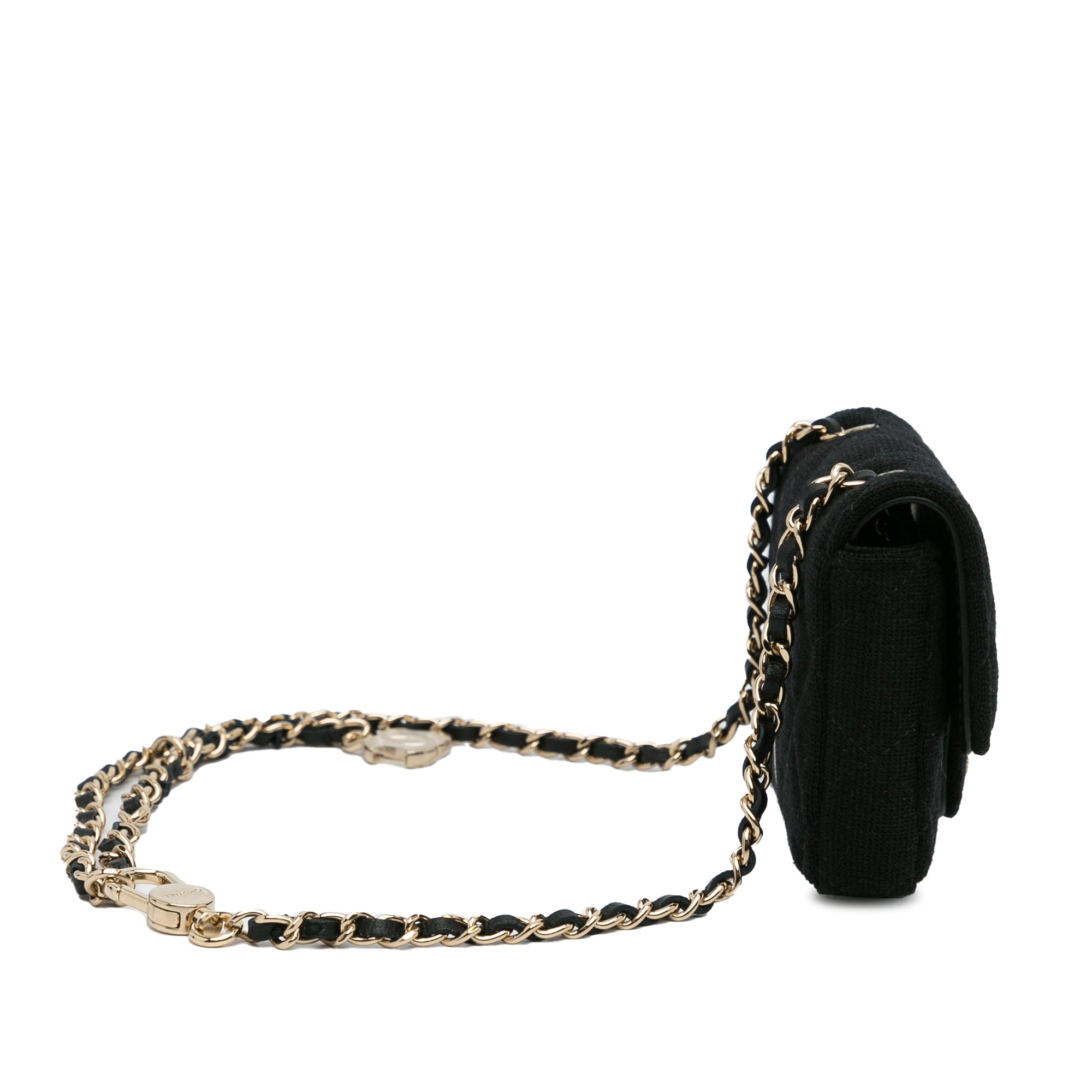 CC Jersey Flap Chain Belt Bag_8