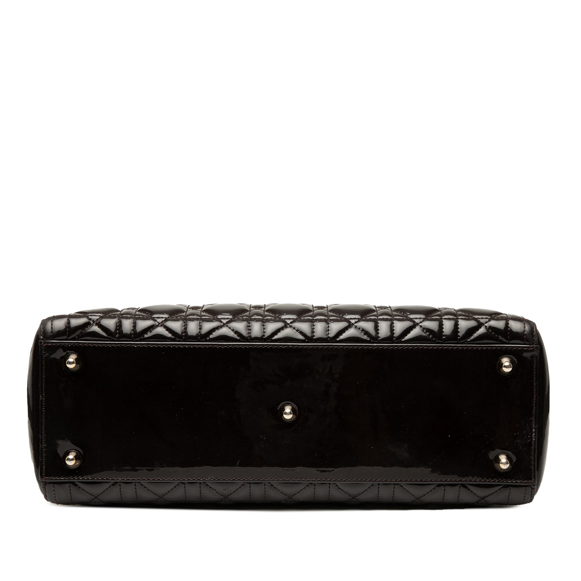Large Patent Cannage Lady Dior