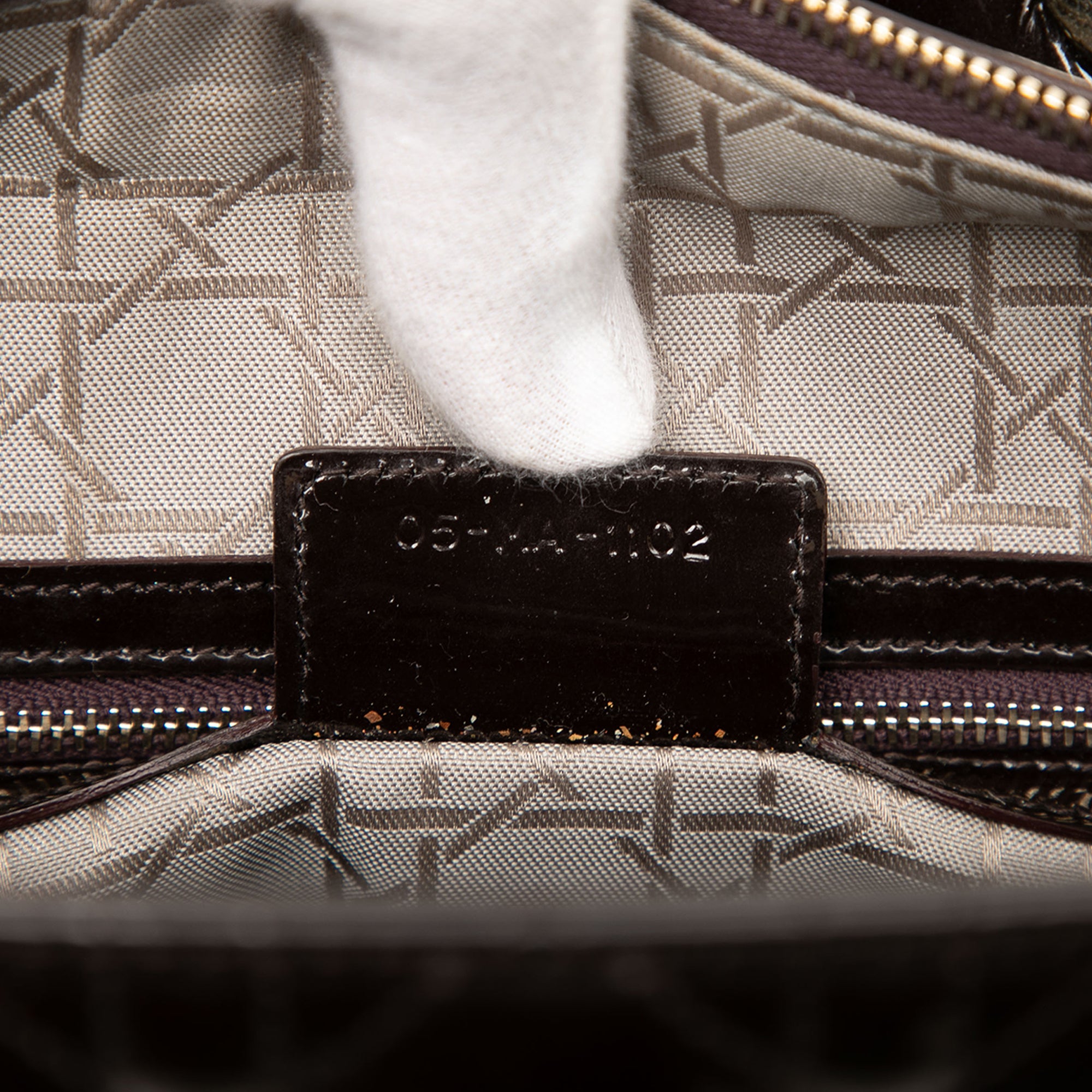 Large Patent Cannage Lady Dior