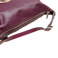Leather Interlocking G Blondie Hobo