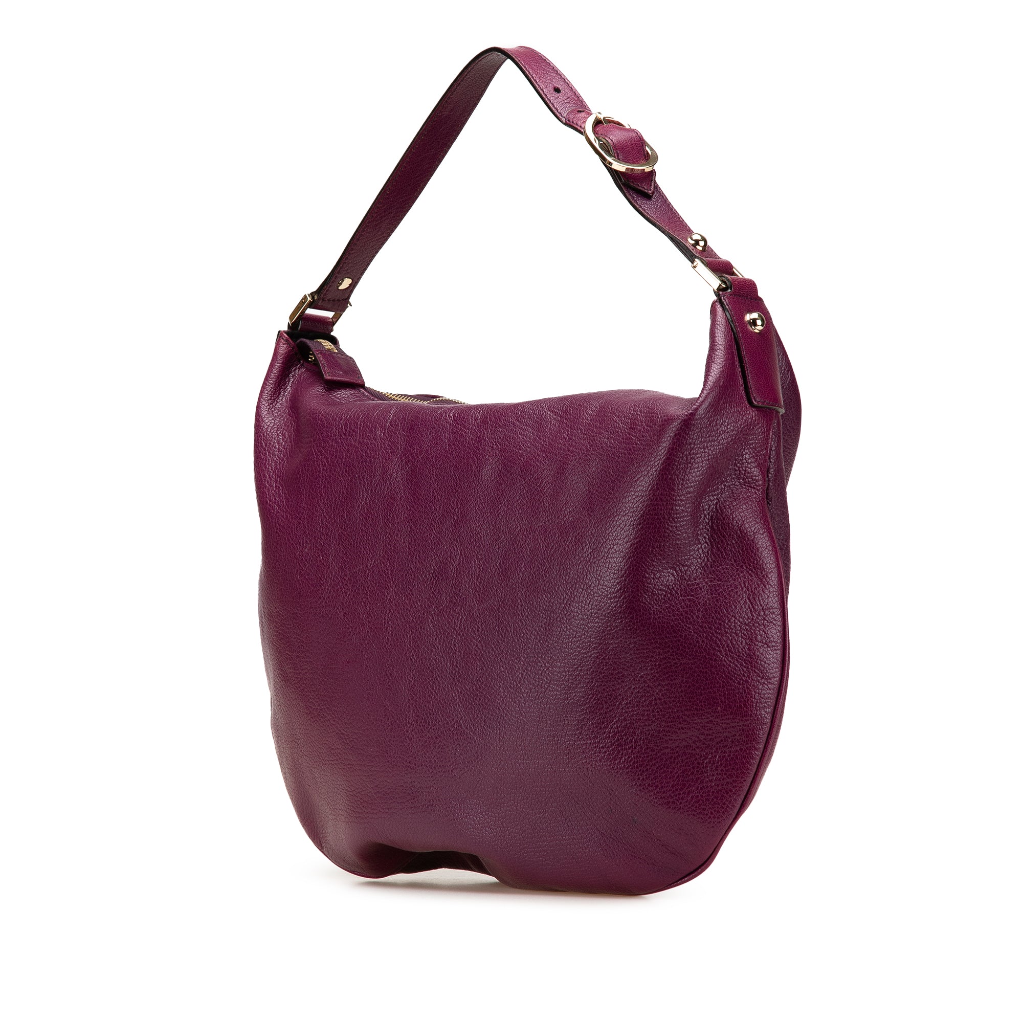 Leather Interlocking G Blondie Hobo