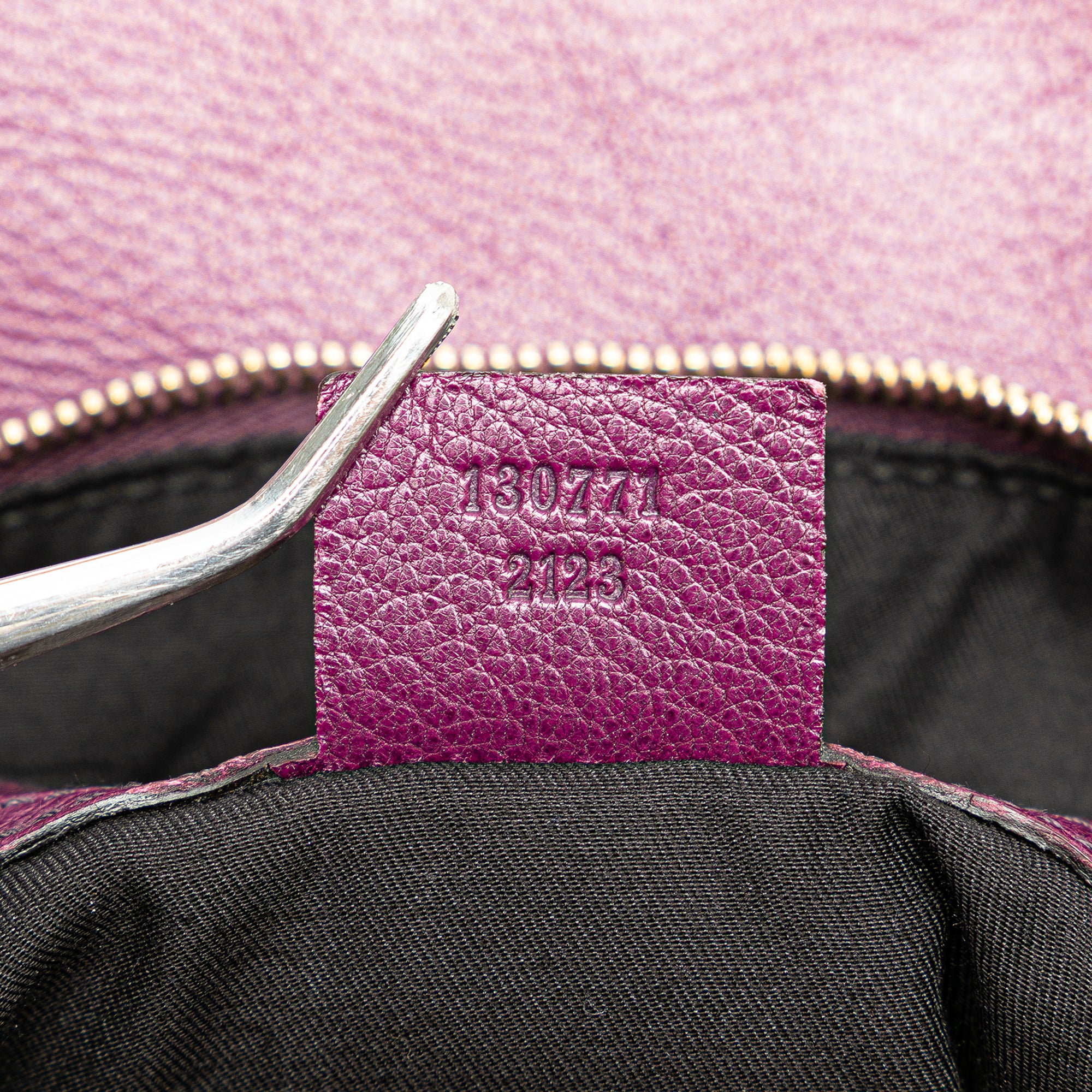 Leather Interlocking G Blondie Hobo