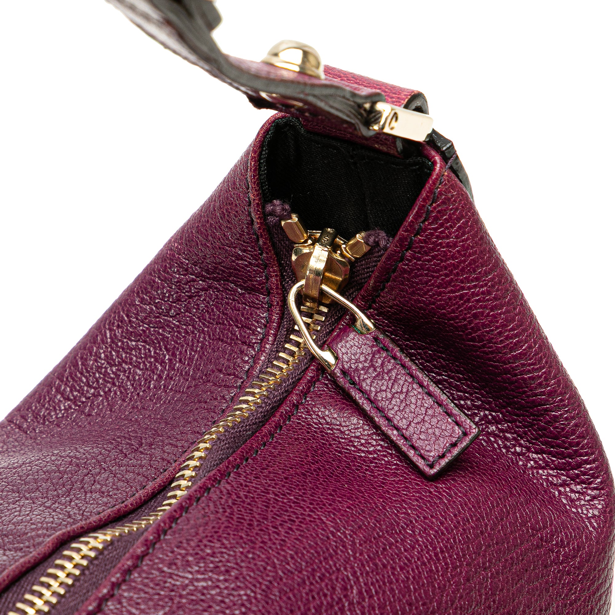 Leather Interlocking G Blondie Hobo