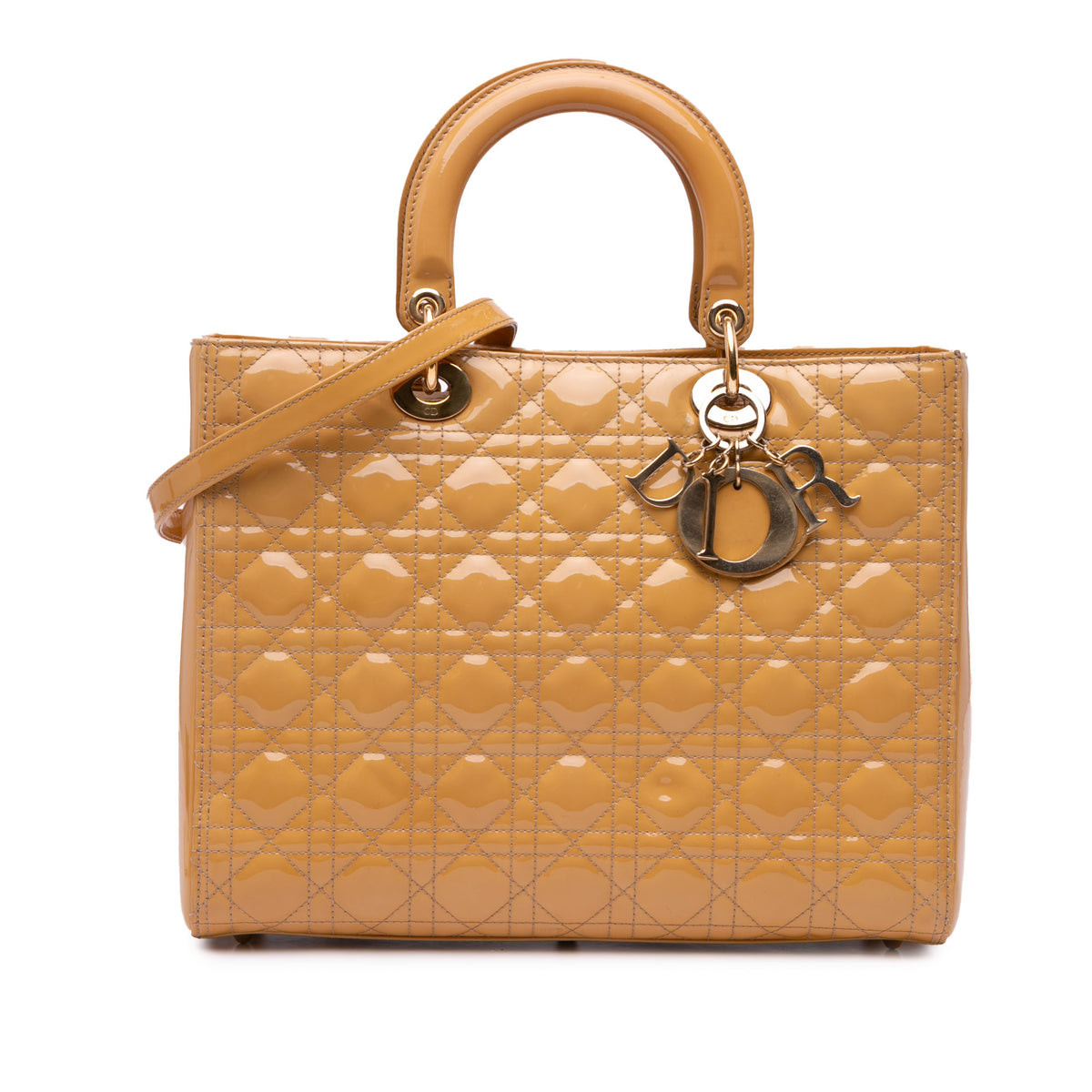 Large Patent Cannage Lady Dior