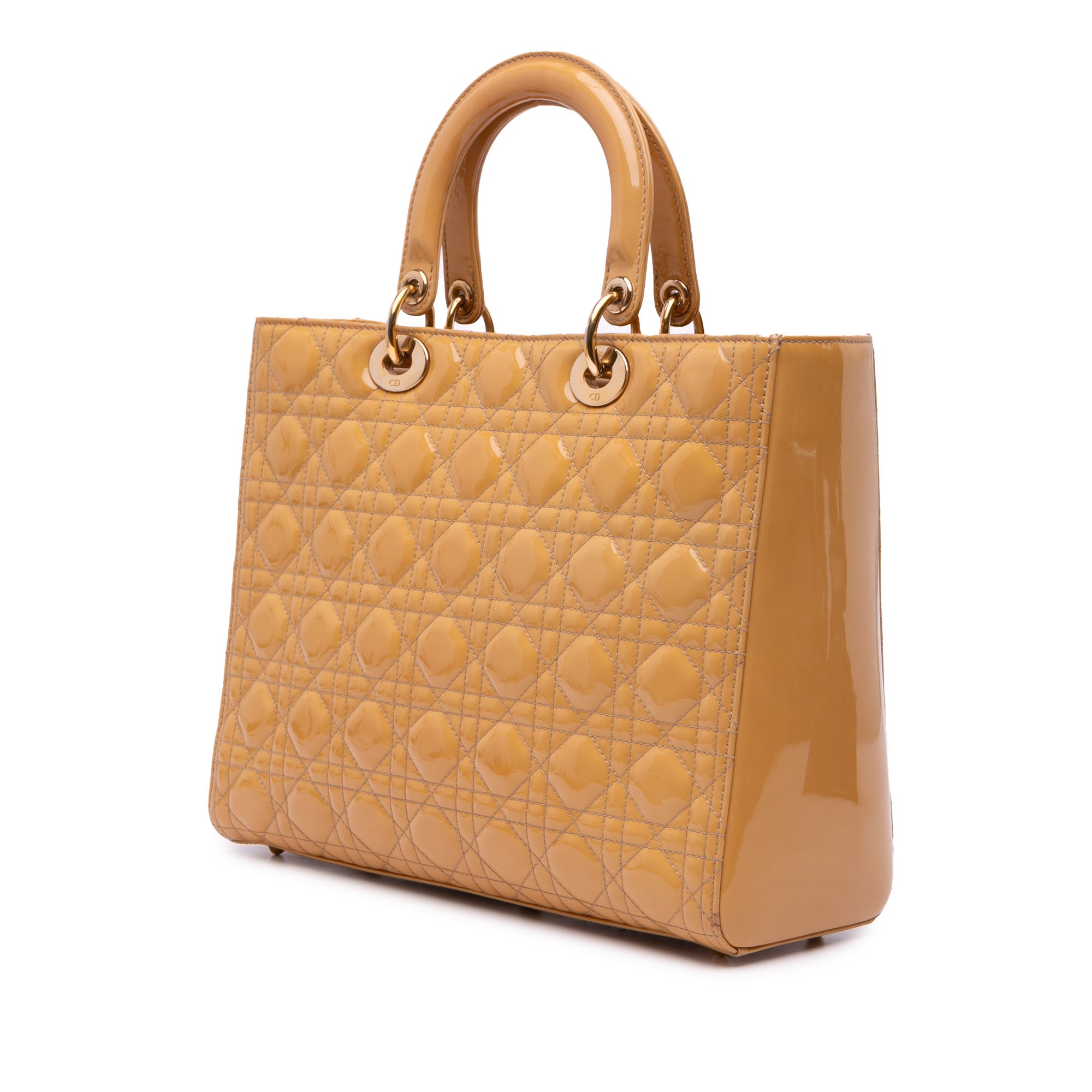 Large Patent Cannage Lady Dior