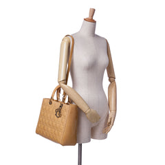Large Patent Cannage Lady Dior