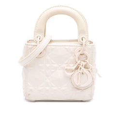 Micro Ultra Matte Calfskin Cannage Diamond Motif Lady Dior