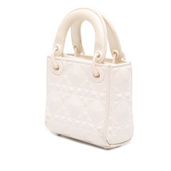 Micro Ultra Matte Calfskin Cannage Diamond Motif Lady Dior
