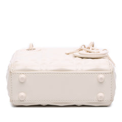 Micro Ultra Matte Calfskin Cannage Diamond Motif Lady Dior