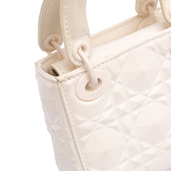 Micro Ultra Matte Calfskin Cannage Diamond Motif Lady Dior