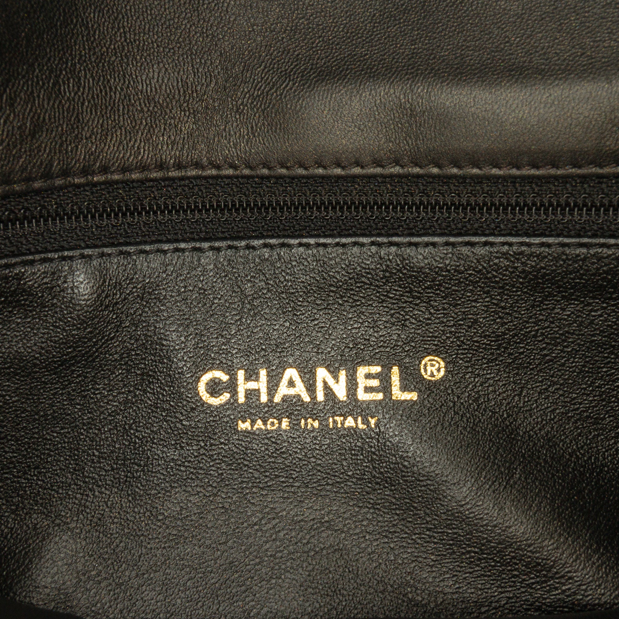 Small Quilted Iridescent Calfskin Crystal Single Flap