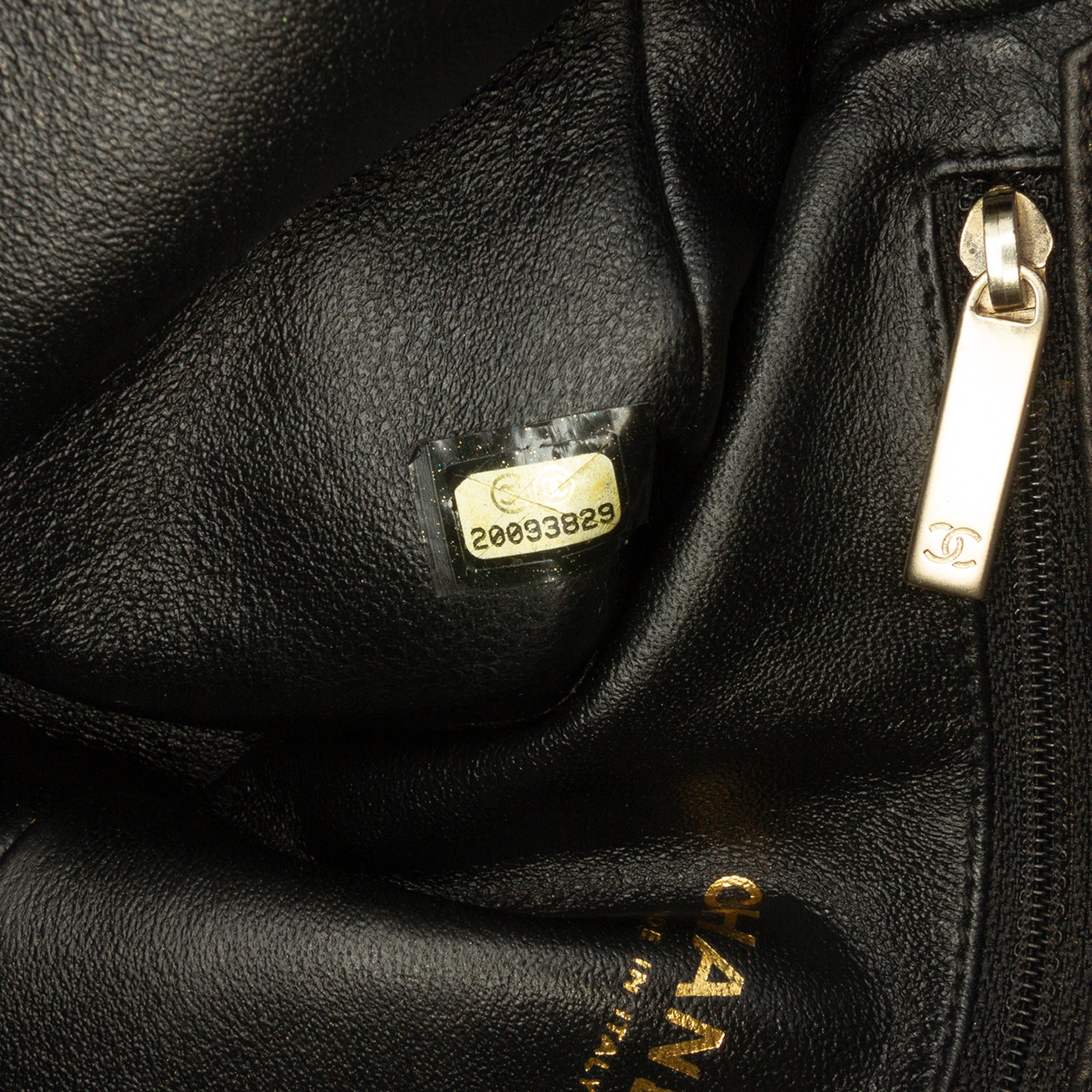 Small Quilted Iridescent Calfskin Crystal Single Flap