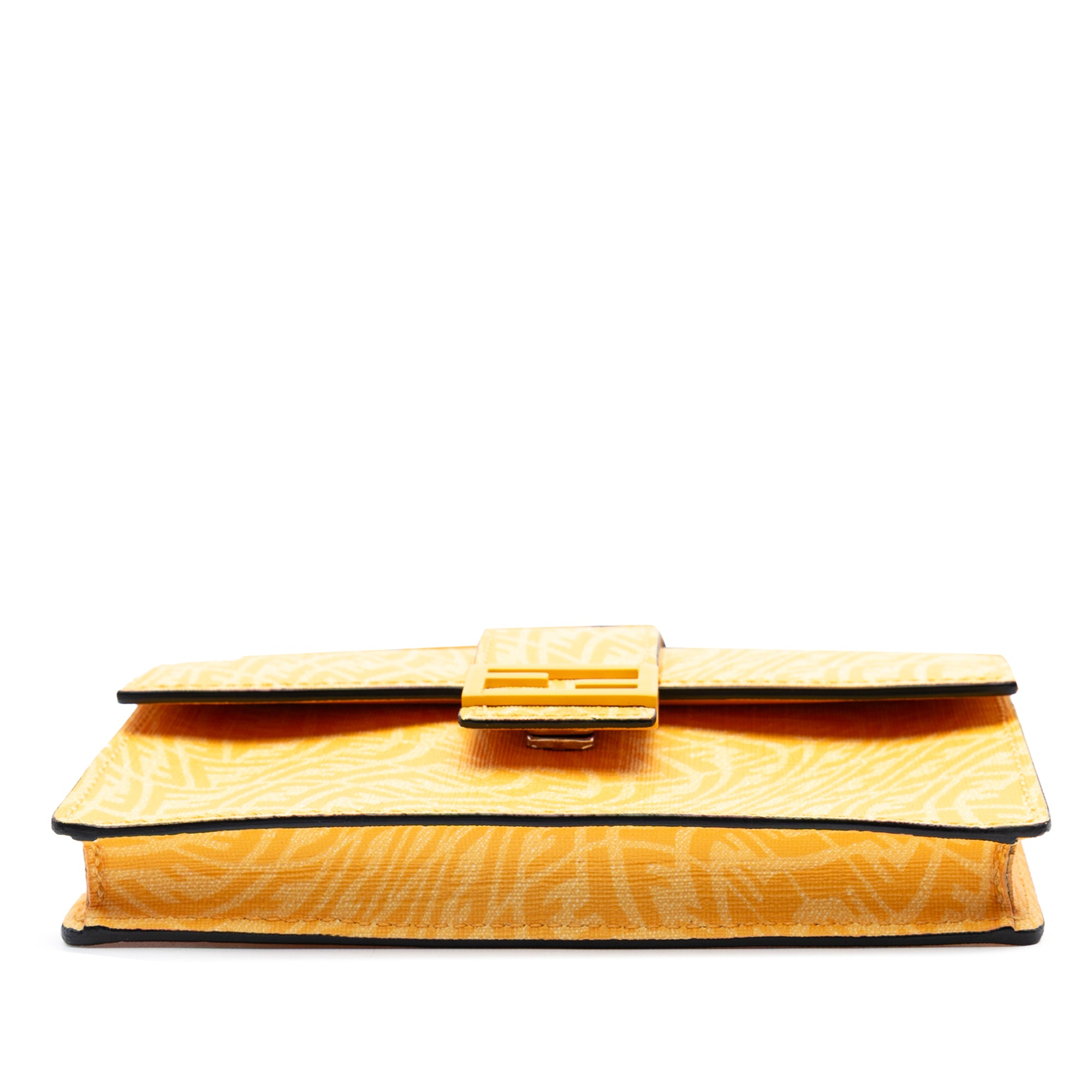 Sarah Coleman Small Glazed Fabric FF Vertigo Convertible Baguette Pouch