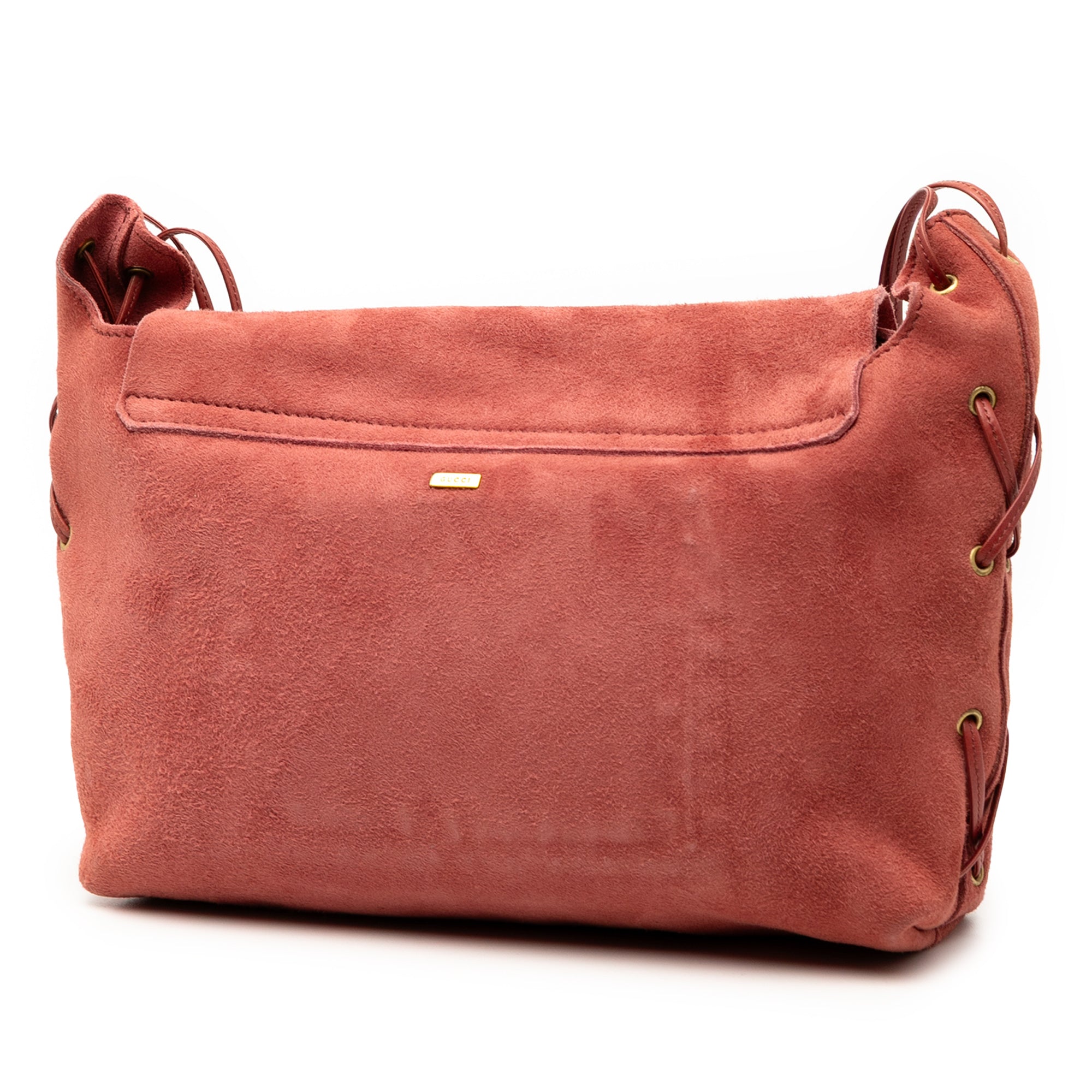 Suede Heart Shoulder Bag