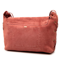 Suede Heart Shoulder Bag