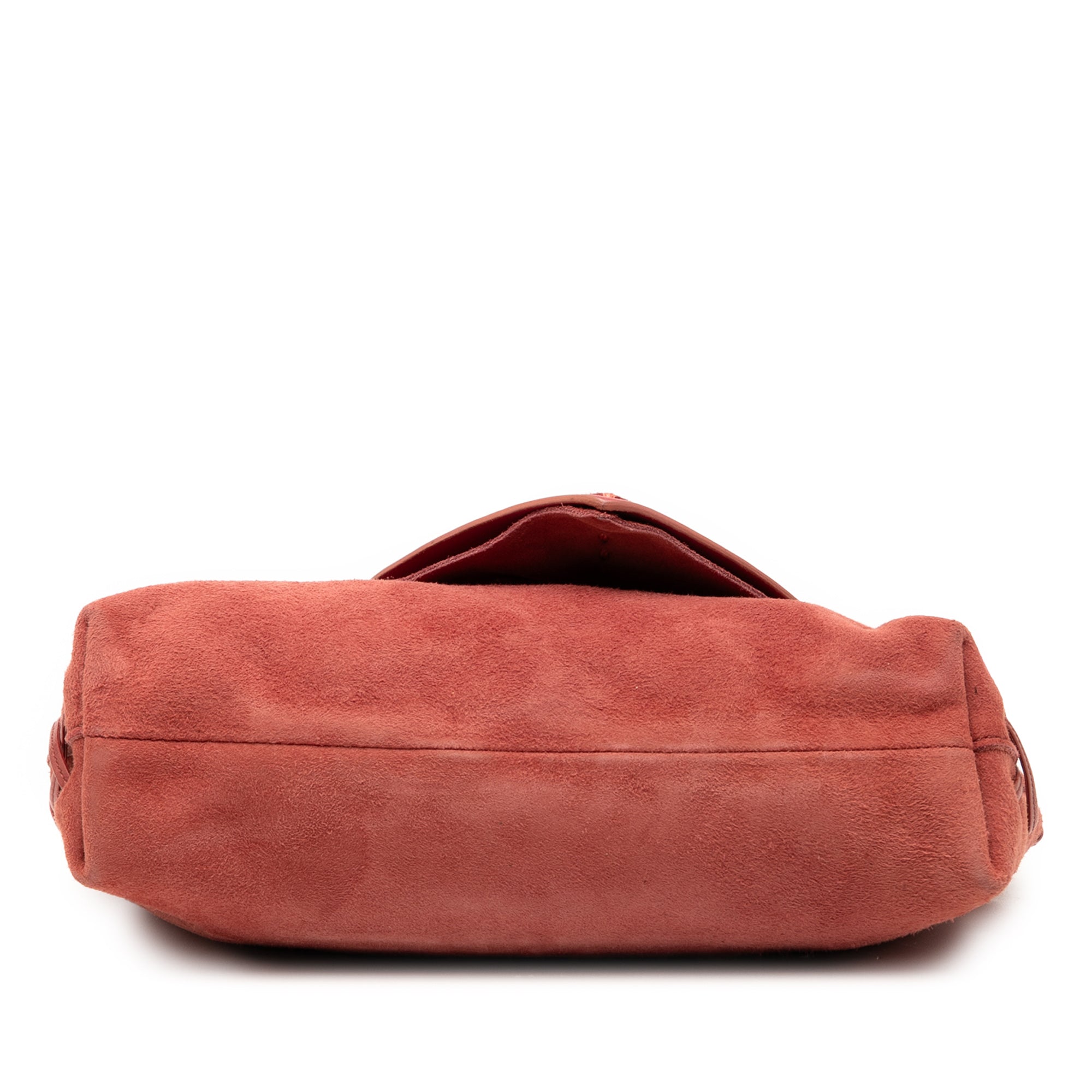 Suede Heart Shoulder Bag