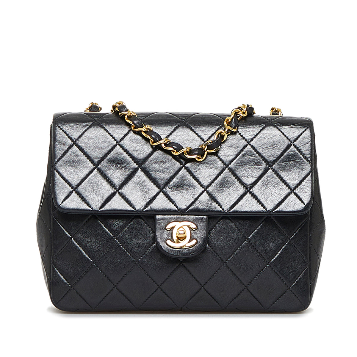 Square Classic Quilted Lambskin Flap_0