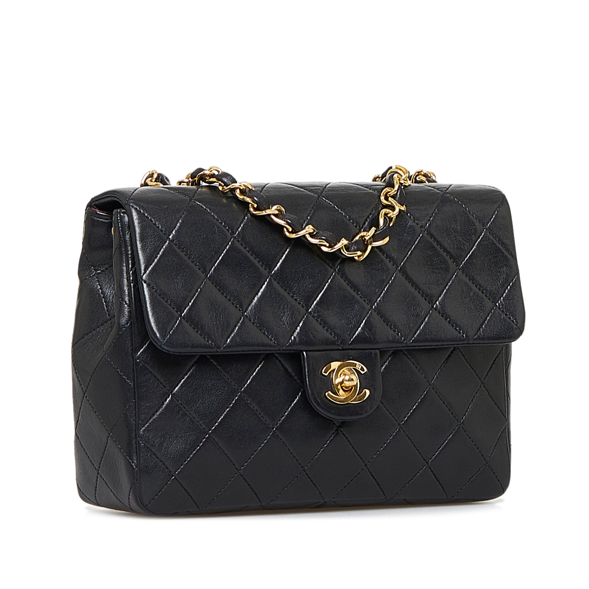 Square Classic Quilted Lambskin Flap_1