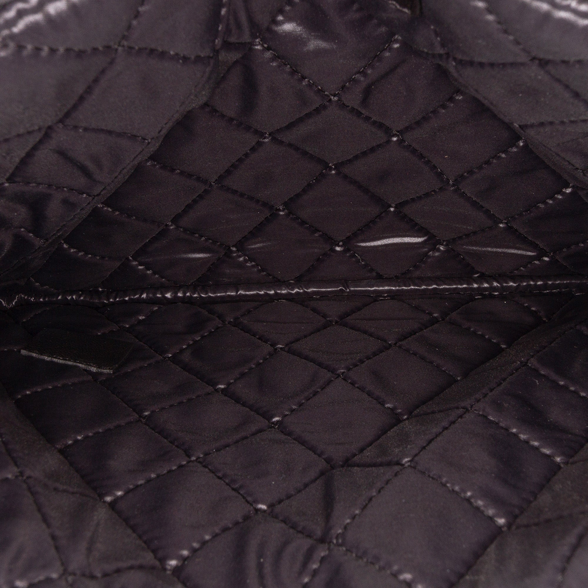 Medium Quilted Patent O Case Clutch