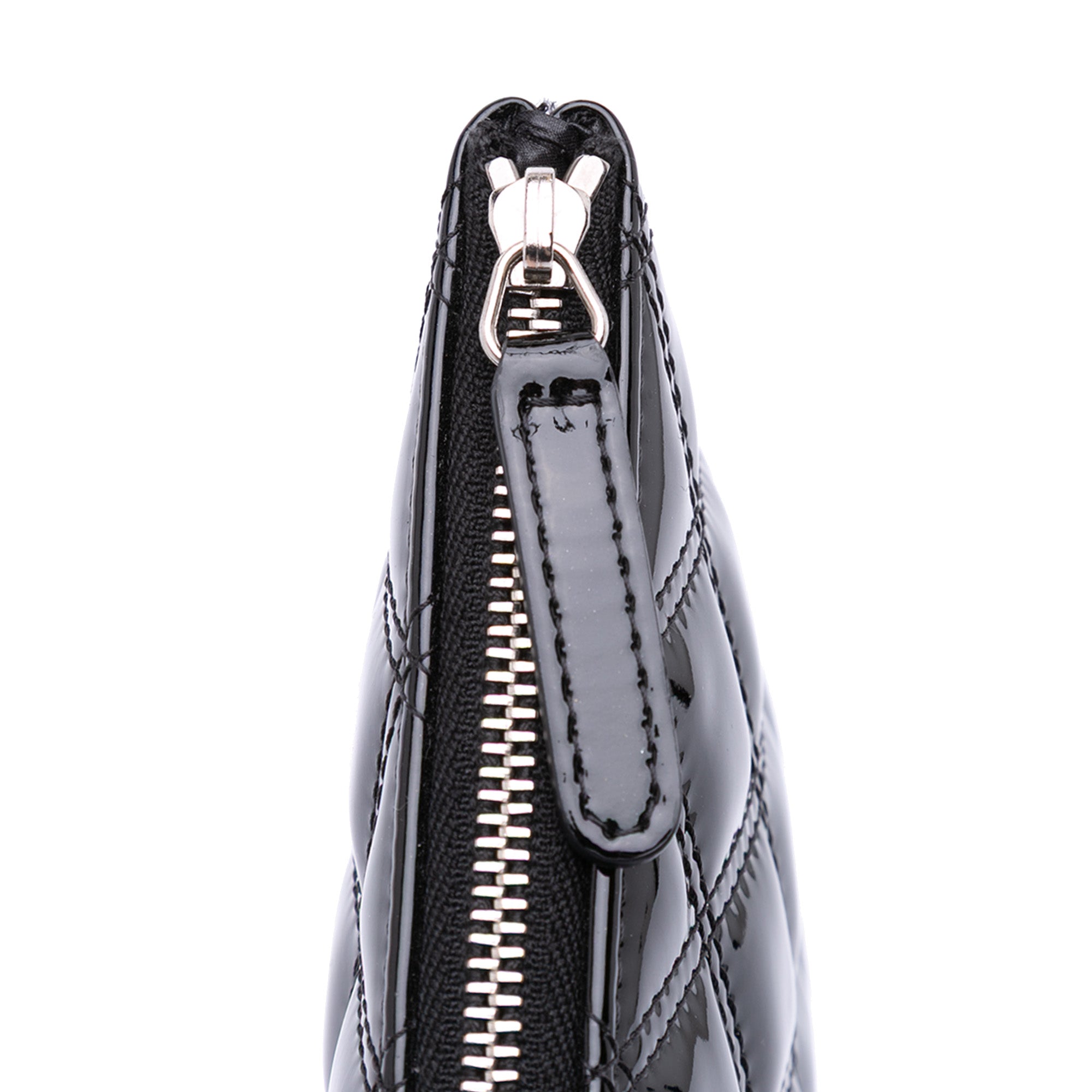 Medium Quilted Patent O Case Clutch
