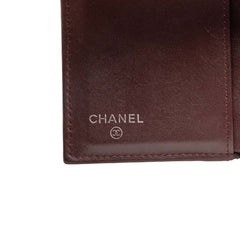 Classic Caviar Trifold Flap Wallet