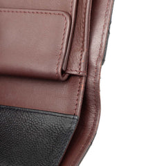 Classic Caviar Trifold Flap Wallet