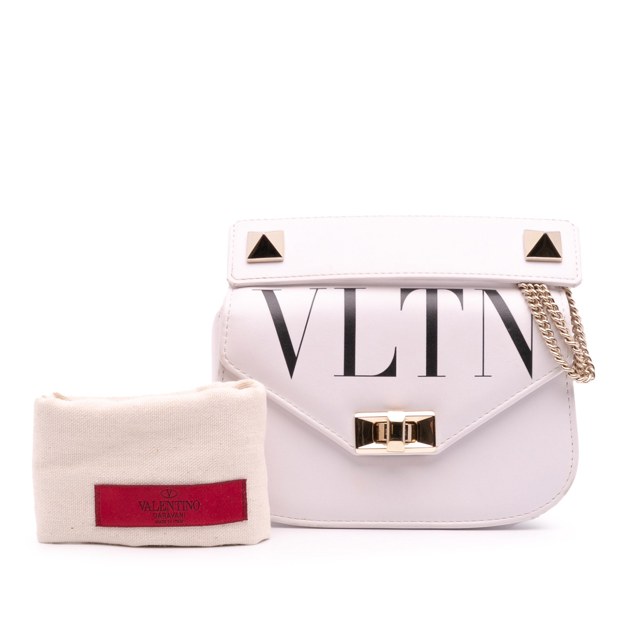 Small Leather VLTN Chain Crossbody