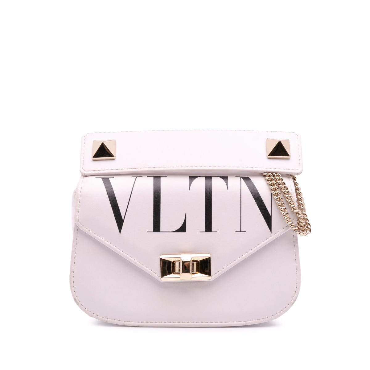 Small Leather VLTN Chain Crossbody