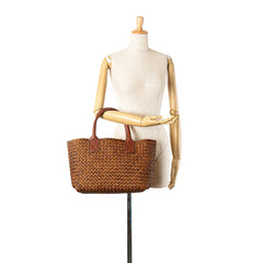 Small Lambskin Intreccio Cabat Tote