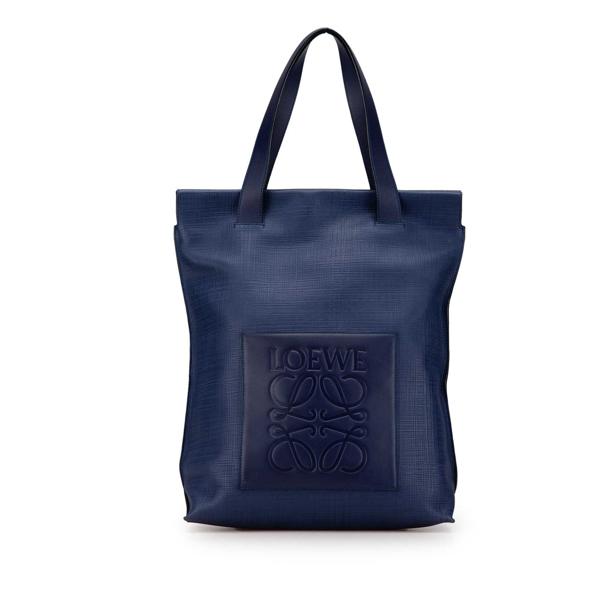 Anagram Leather Shopper Tote