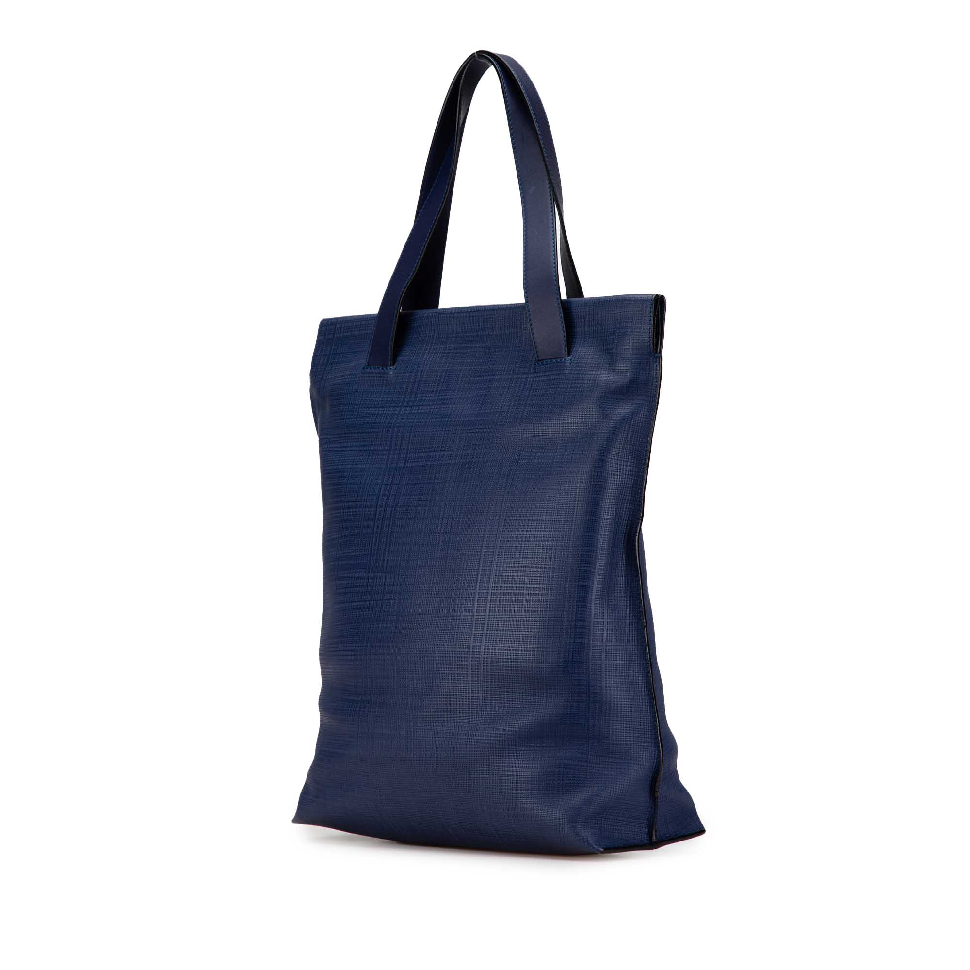 Anagram Leather Shopper Tote