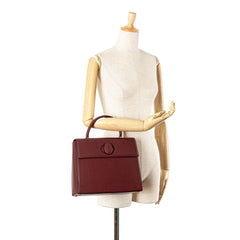 Leather Must de Cartier Turn Lock Handbag