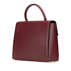 Leather Must de Cartier Turn Lock Handbag