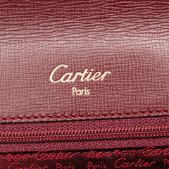 Leather Must de Cartier Turn Lock Handbag